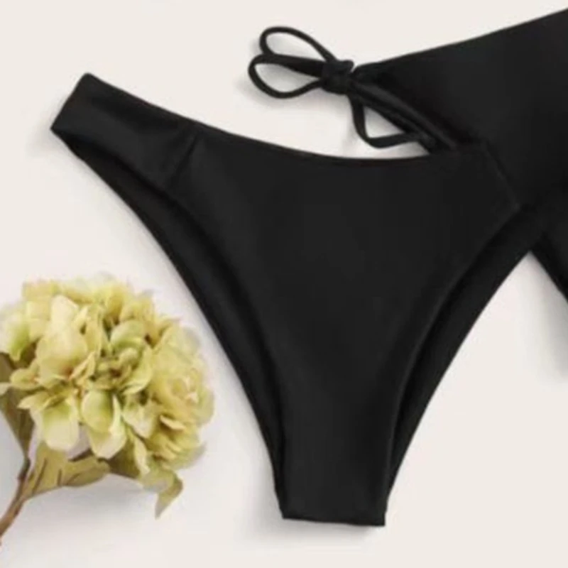 3 Pieces Bikini Set Women Push Up Swimsuit with 2 Bottoms Low & Mid Waist Adjustable Straps Summer Beachwear Bathing Suit thumbnail 5