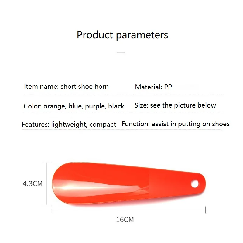 Mini Shoe Horn Shoehorn Portable Plastic Shoe Wearing Tool Shoe Slip on Stick Help To Put Shoes XIEB02 thumbnail 4