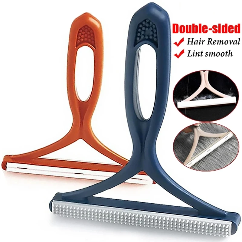 Double-Sided Portable Lint Remover for Pet Hair-Reusable Fabric Shaver for Clothes/Carpet/Car Seats,Fur Removal Tool hair brush