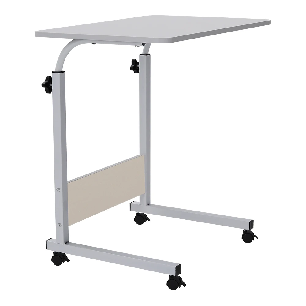 Height Adjustable Mobile Table Overbed Desk with Wheels Laptop Tray Stand,60cmWx 40cmDx 87cmH thumbnail 4