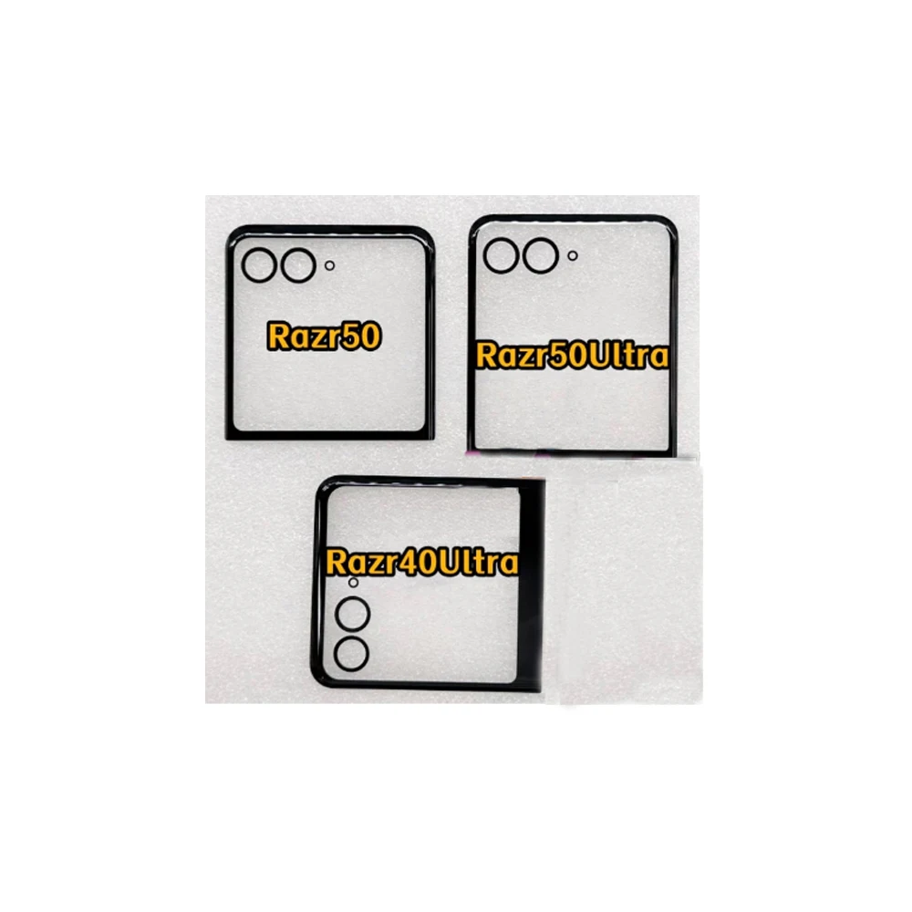 Outer Screen with OCA For Motorola Razr 40 Ultra Small Front Touch Panel LCD Display Glass Lens Cover For Moto Razr 50/50Ultra thumbnail 4