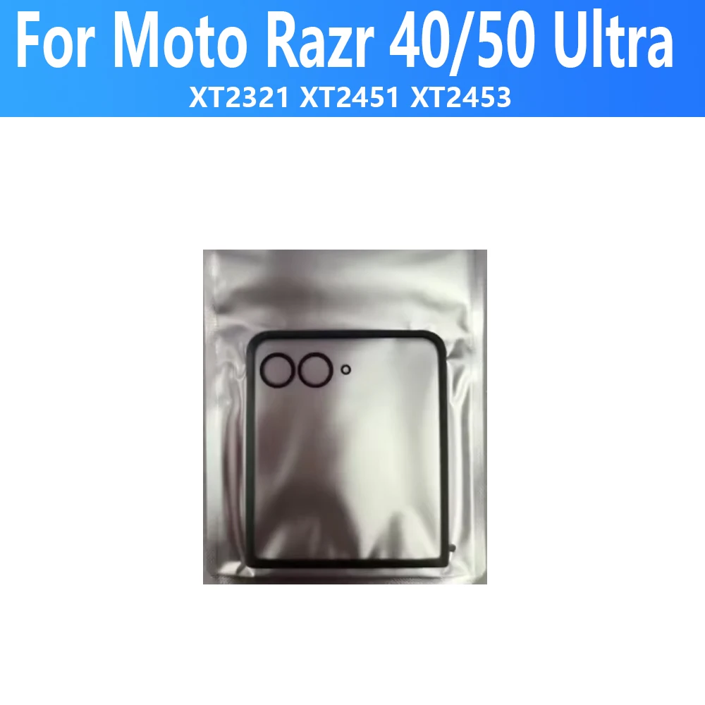 Outer Screen with OCA For Motorola Razr 40 Ultra Small Front Touch Panel LCD Display Glass Lens Cover For Moto Razr 50/50Ultra thumbnail 3