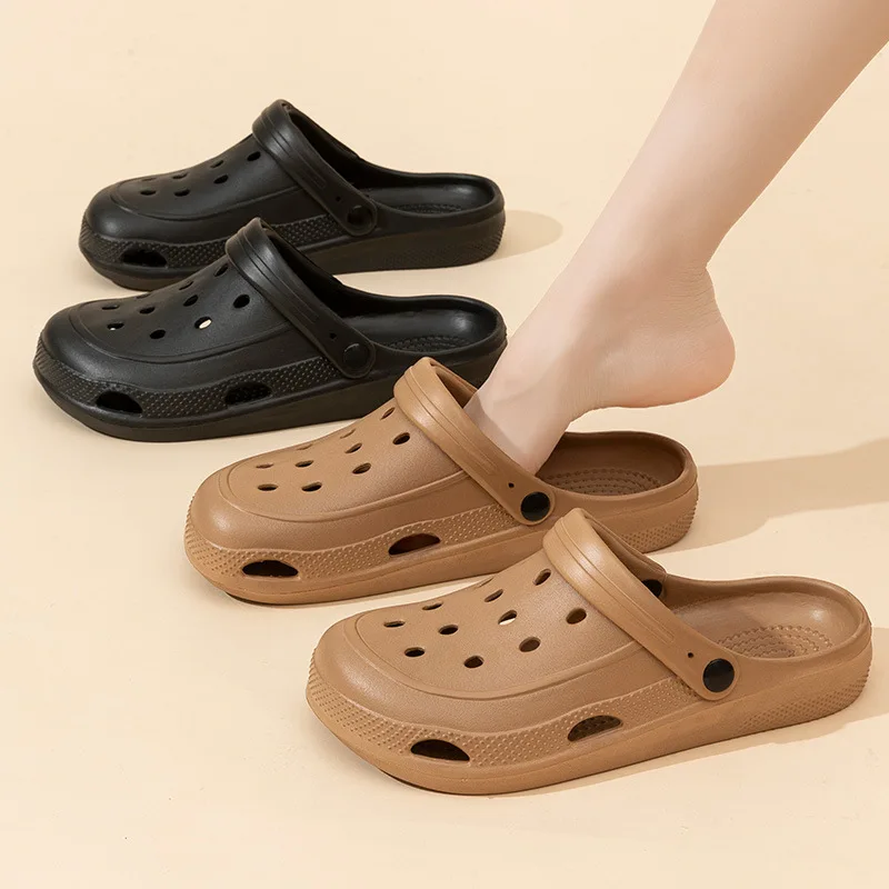 Women Home Slippers Men's Sandals Summer Garden Clogs Shoes Man Beach Slipper Outdoor Waterproof Soft Slides Casual Anti Slip thumbnail 2