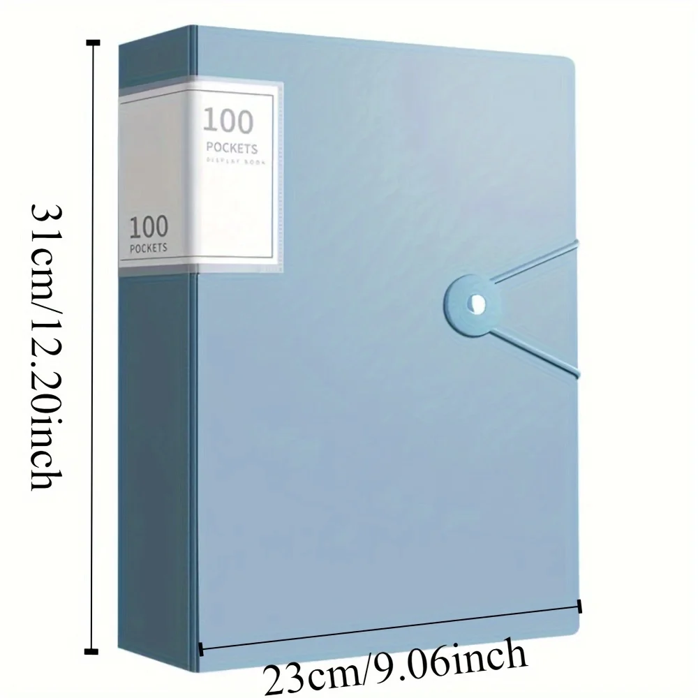 100-Pocket Expandable A4 File Folder - Waterproof & Dustproof Document Organizer with Elastic Closure for Office/Home thumbnail 4