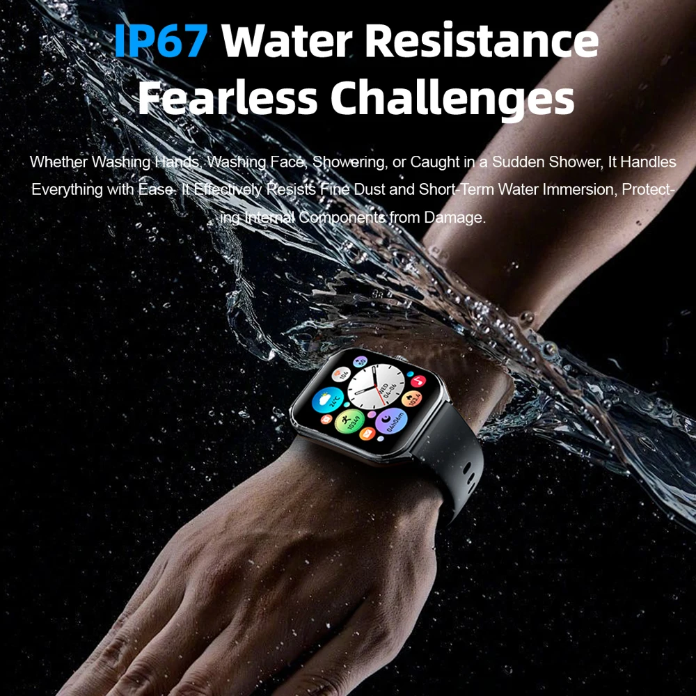 New Ultra Thin Smart Watch men 1.96" AMOLED HD Pixel Display Always Show Time BT Call Reminder Smartwatch Ladies For Android iOS thumbnail 5