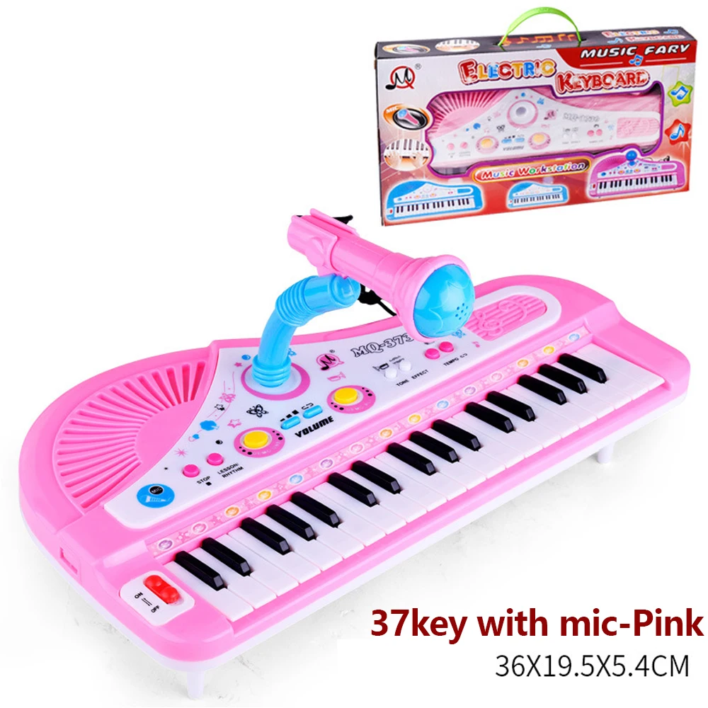 37 Keys Kids Electronic Piano Organ keyboard with Microphone Education Toys Musical Instrument Children Boy Girl Gifts thumbnail 5