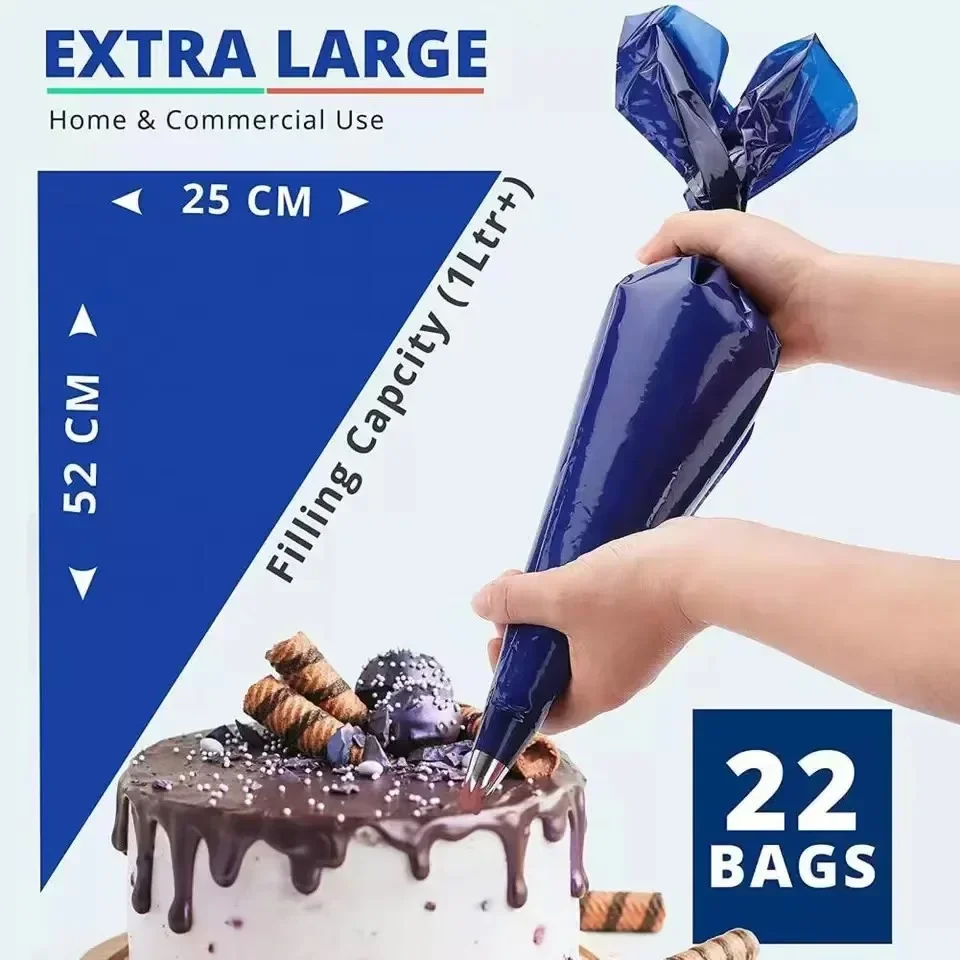 Pastry Bags Disposable Icing Bag Thick Piping Bag Baking Accessories and Tools Cake Baking Tool Patisserie Professionnel thumbnail 6