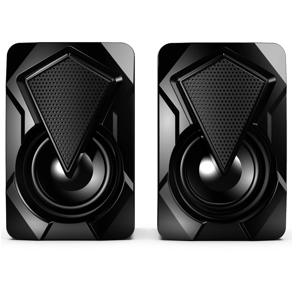 A66I X2 Computer Speakers with Subwoofer for PC Desktop Computer Laptop LED Lighting Home Theater System USB Wired Sound Box thumbnail 2