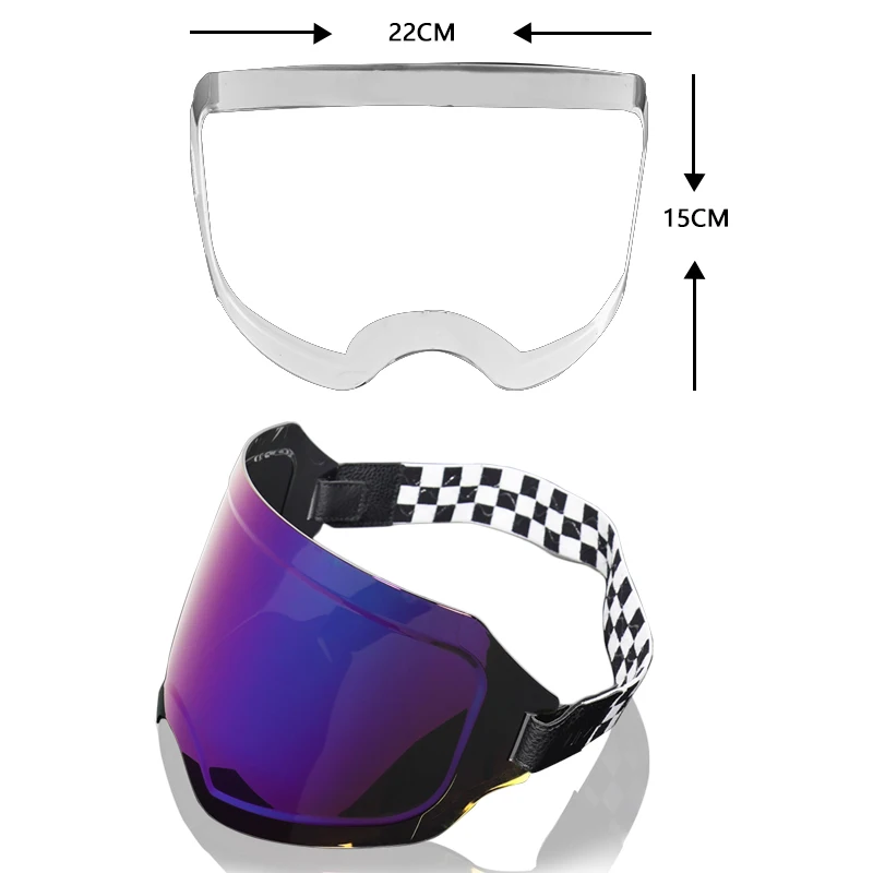 ORZ-729 Retro Helmet Goggles Motorcycle Four Seasons thumbnail 5