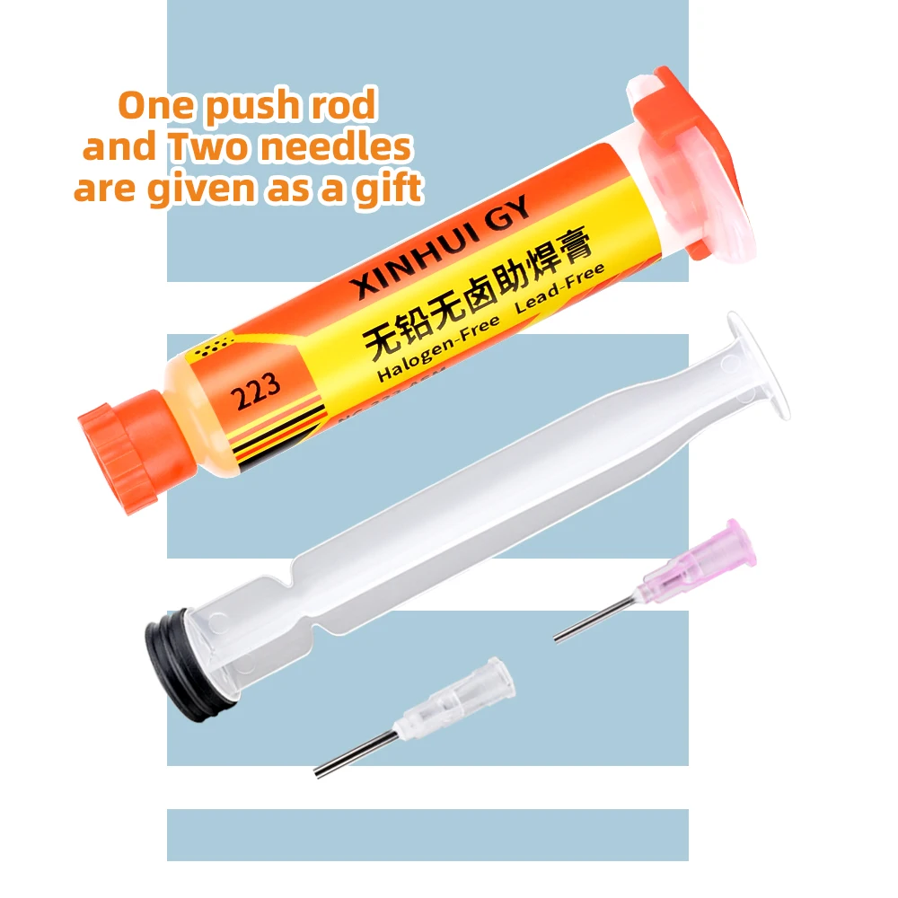 BGA Flux Paste  RMA-223 Lead-free and Halogen-free Soldering Flux  for Mobile Phone Repair Soldering. No-clean, High-activity thumbnail 3