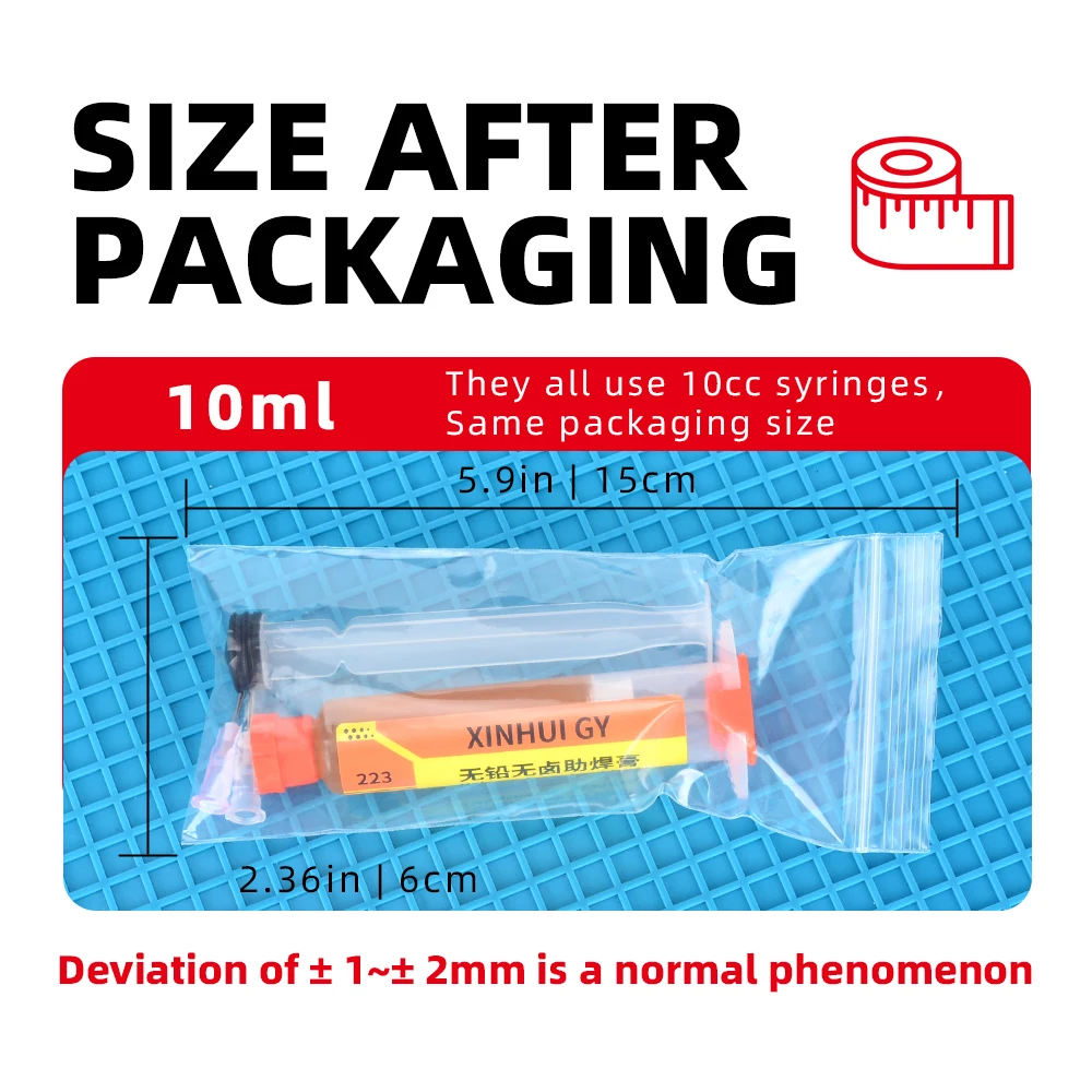 BGA Flux Paste  RMA-223 Lead-free and Halogen-free Soldering Flux  for Mobile Phone Repair Soldering. No-clean, High-activity thumbnail 6
