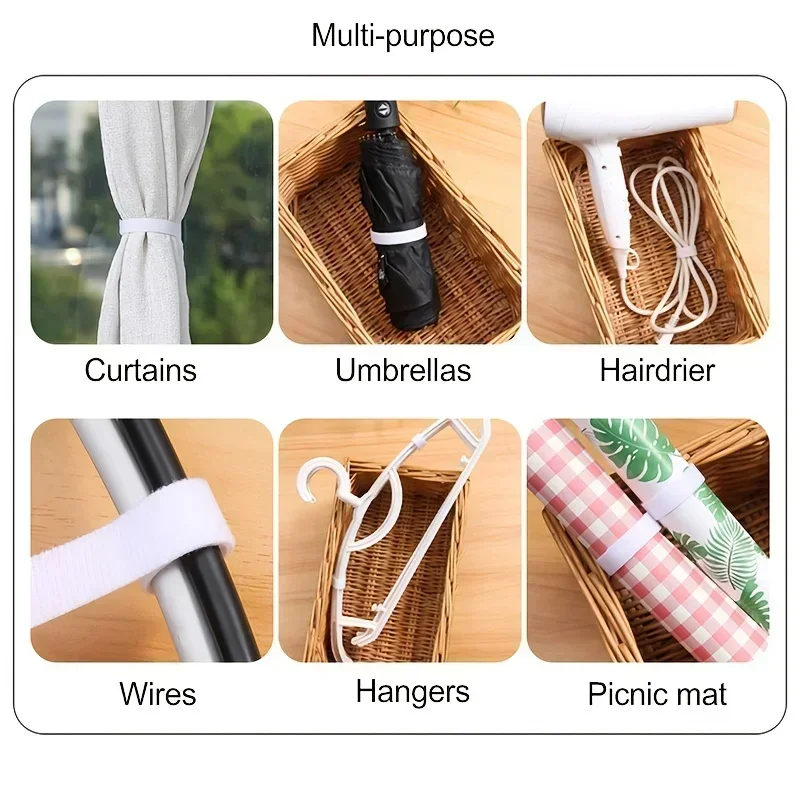 1/2/3M Reusable Cable Organizer Wire Winder Cord Management Ties Protector for iPhone Samsung Xiaomi Earphone Mouse PC Laptop thumbnail 5