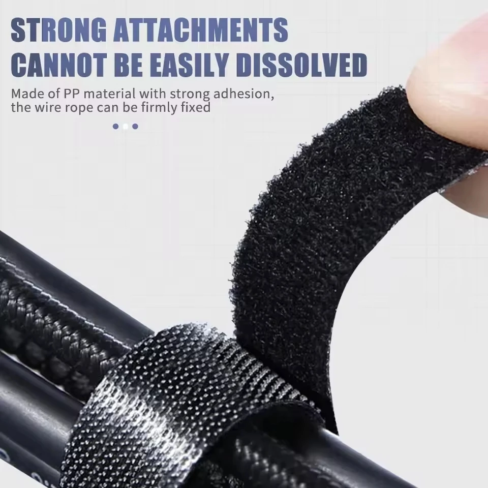 1/2/3M Reusable Cable Organizer Wire Winder Cord Management Ties Protector for iPhone Samsung Xiaomi Earphone Mouse PC Laptop thumbnail 2