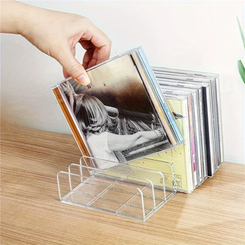 DVD/CD Organizer,Eyeshadow Palette Storage Tray Cosmetics Rack Makeup Tools Compartment Holder Sunglasses Storage Shelf thumbnail 2