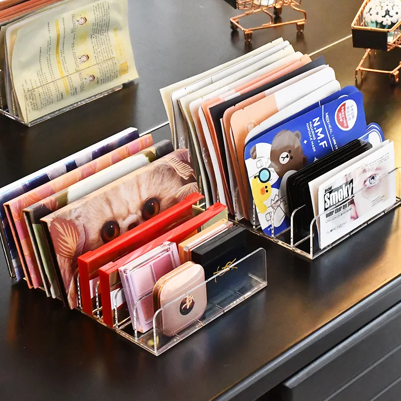 DVD/CD Organizer,Eyeshadow Palette Storage Tray Cosmetics Rack Makeup Tools Compartment Holder Sunglasses Storage Shelf thumbnail 3