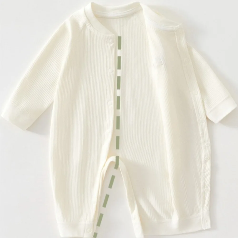 AYNIGIELL Baby Jumpsuit Spring and Autumn Sleepwear Pure Cotton Newborn Clothes 0-18 Months Newborn Boys and Girls Jumpsuit thumbnail 6