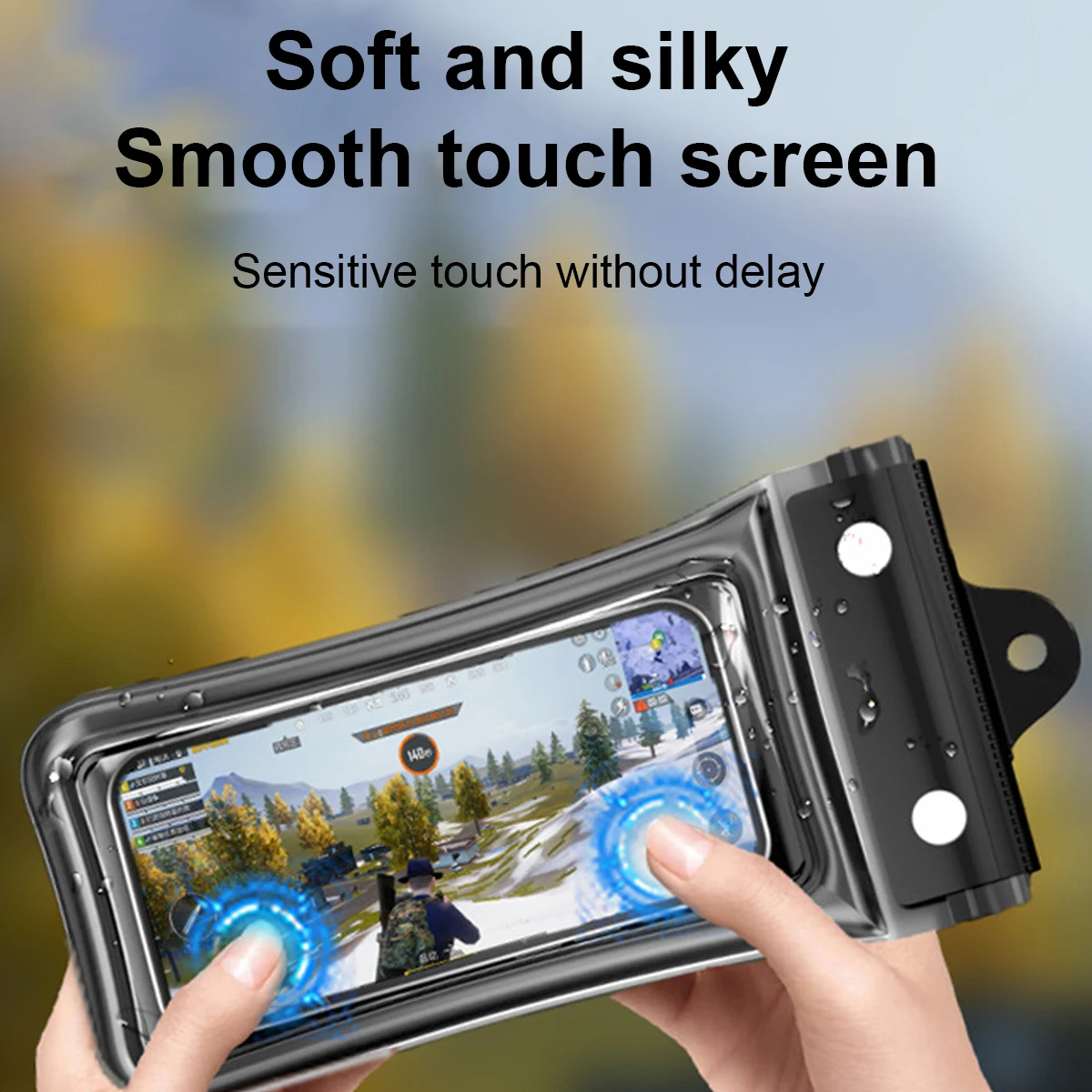 FONKEN Floating Waterproof Phone Case full View Swimming Bag Underwater Snow Rainforest Transparent Dry Bag Waterproof cover thumbnail 4