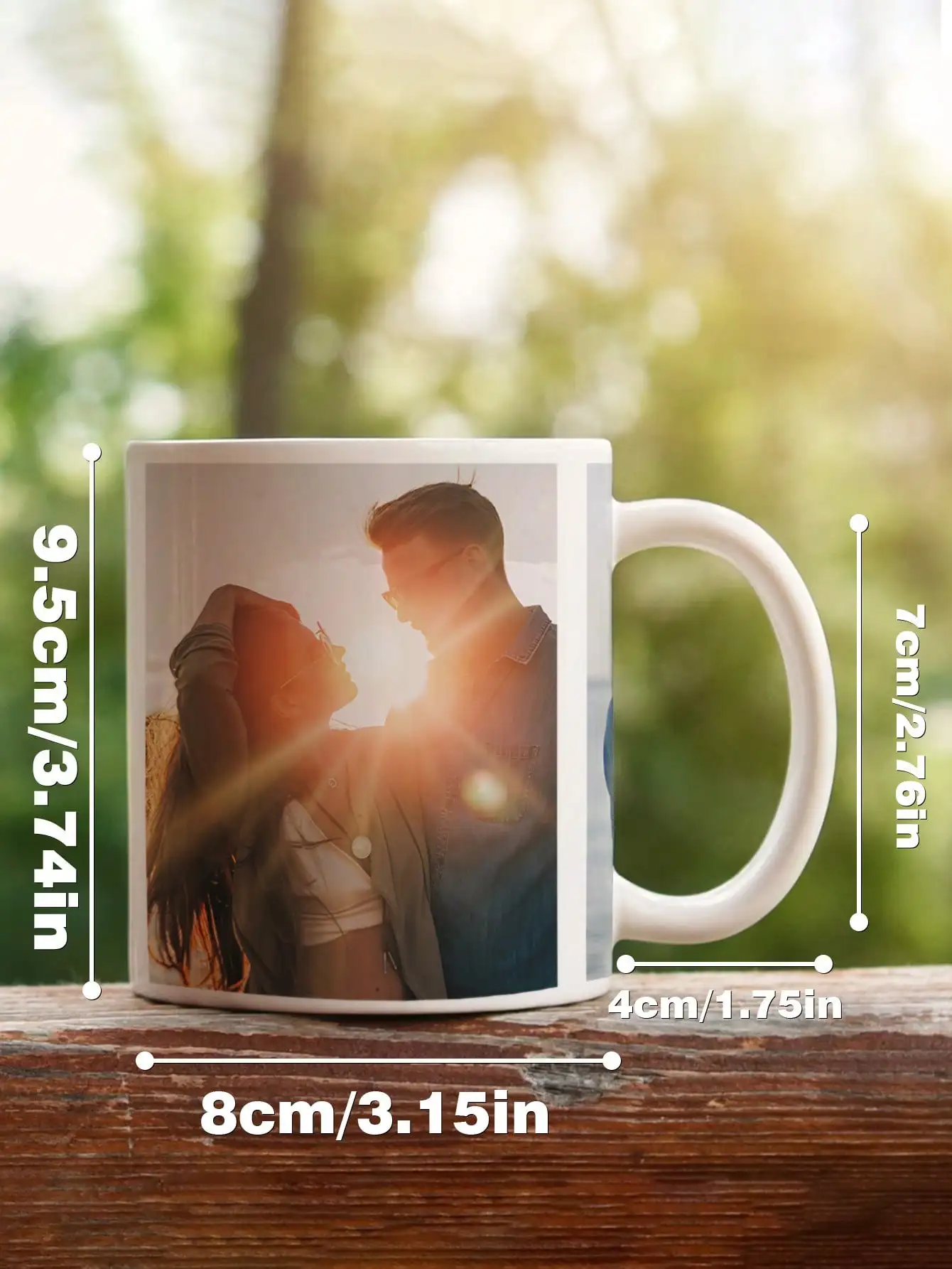 1pc Custom Photo Mug Personalized Coffee Mug with Photo Unique Gift for Anniversary Valentine's Housewarming Mother's Day thumbnail 3