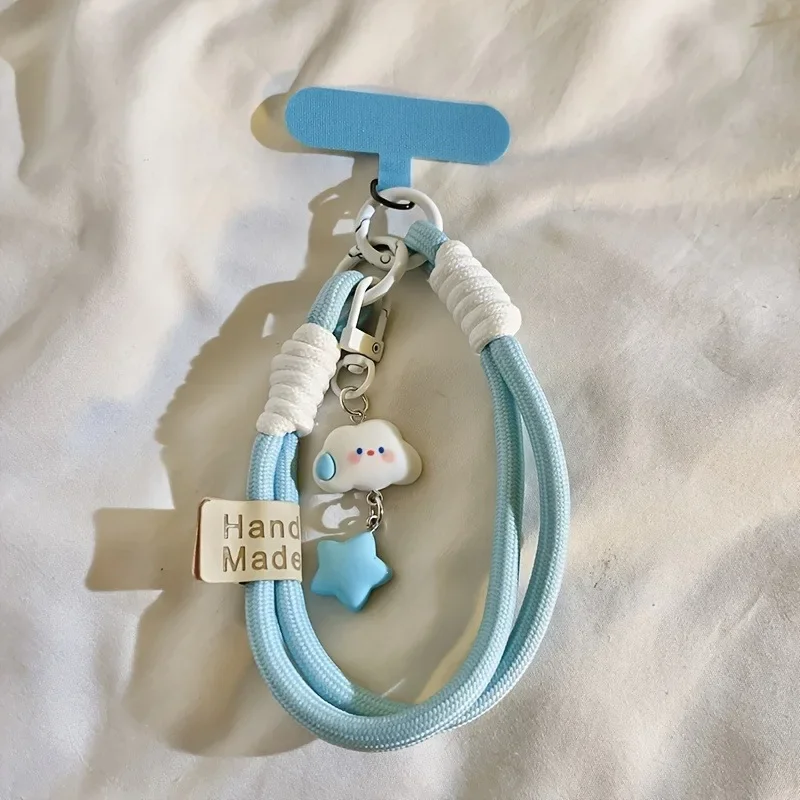 New Colourful Mobile Phone Strap Short Wrist Strap Clouds Star Charm Keychain Camera Chain Lanyard Universal Phone Case Lanyard thumbnail 6