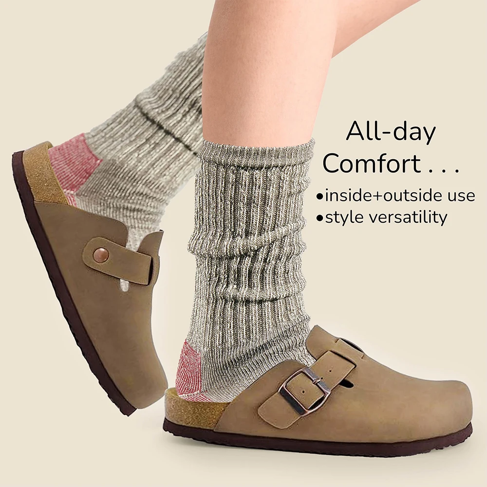 Bebealy Fashion Clogs for Women and Men Womens Suede Clogs-Mules Womens Mens House Slipers with Arch Support Soft Home Slippers thumbnail 3
