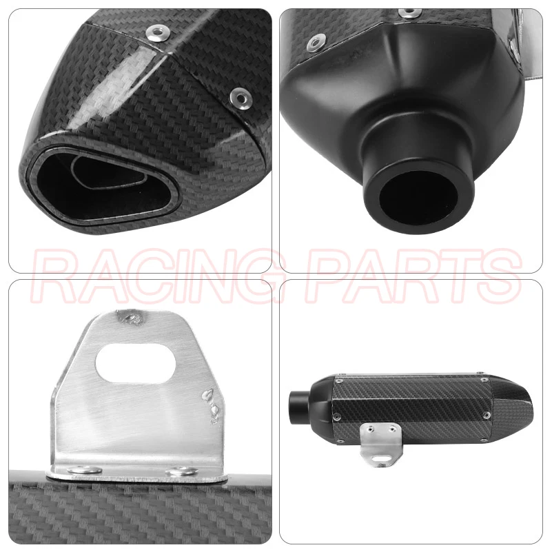28mm Motorcycle Exhaust Muffler Pipe Exhaust For Honda Yamaha Universal 125cc 150cc 160cc ATV Motocross Dirt Pit Bike thumbnail 6