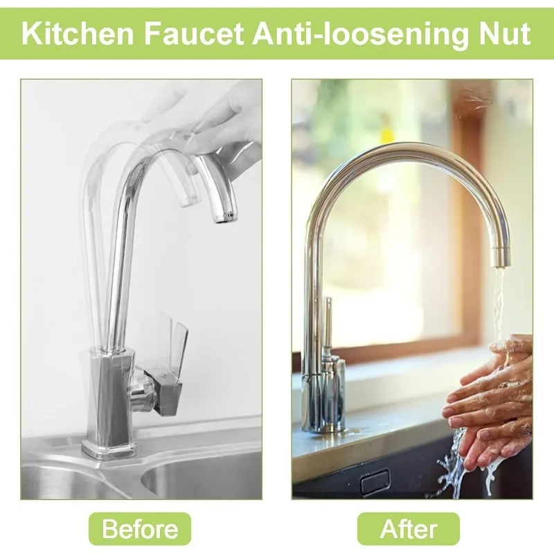 1/5PCS Faucet Fixing Nuts Hot Cold Water Faucet Locking Nut Bathroom Kitchen Sink Quick Installation Anti-loosening Fasteners thumbnail 4