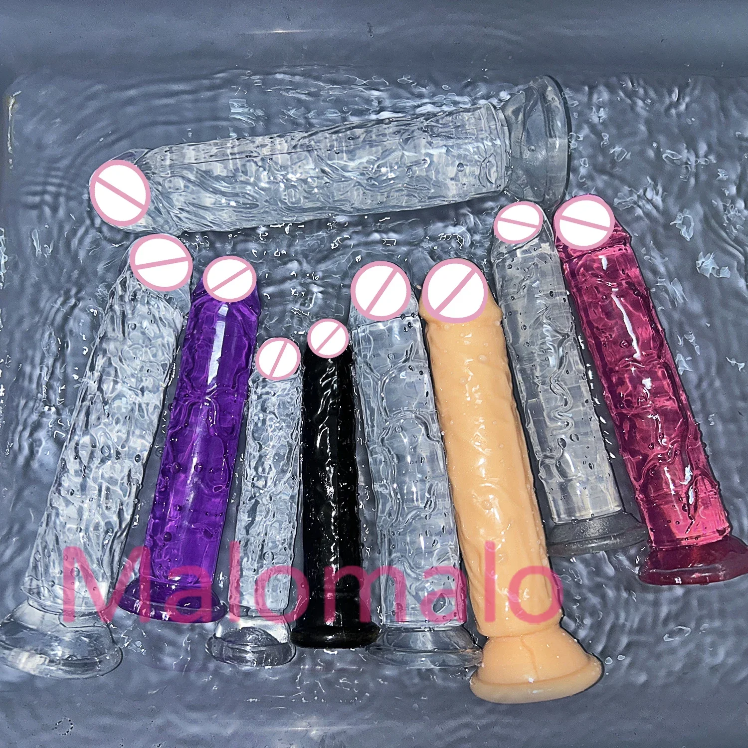 Cheap Realistic Butt Plug Jelly Dildo 5 Sizes Man Women Anal Sex Toys Gay Suction Cup Big Dick Soft Masturbators Small Penis thumbnail 3