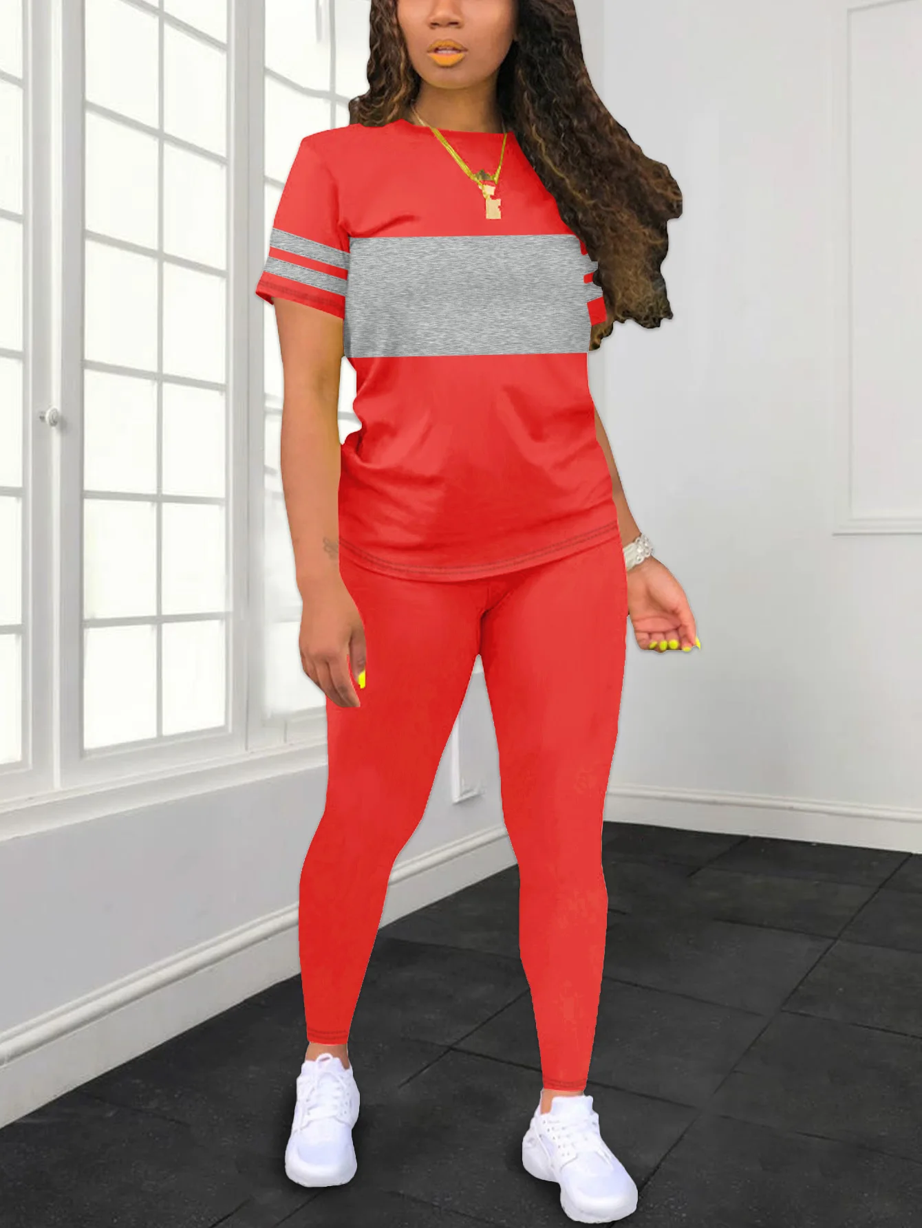Women's Summer Casual  Set Fashionable Comfortable Ensemble Ladies Clothing Outfit thumbnail 4