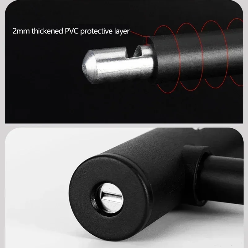 ROCKBROS Chinese Style Bicycle Locks U Shape Electric Scooter Padlock Anti-theft Bike Lock Cable Set MTB Road Bike Accessories thumbnail 4