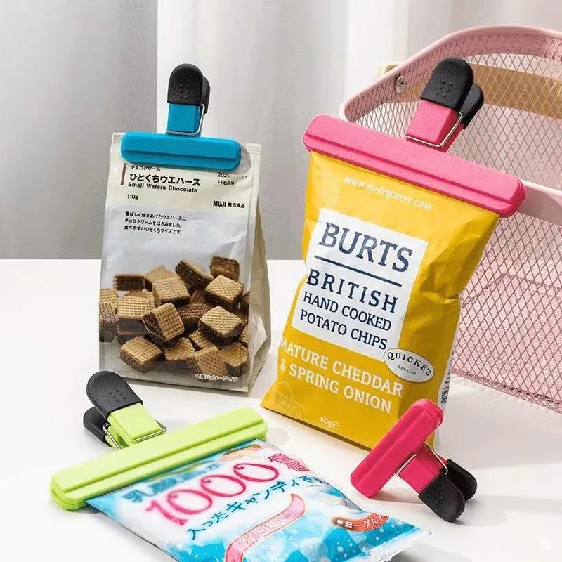 Portable Bag Clips Kitchen Storage Food Snack Seal Sealing Bag Clips Sealer Clamp Plastic Tool Kitchen Organization Accessories thumbnail 3