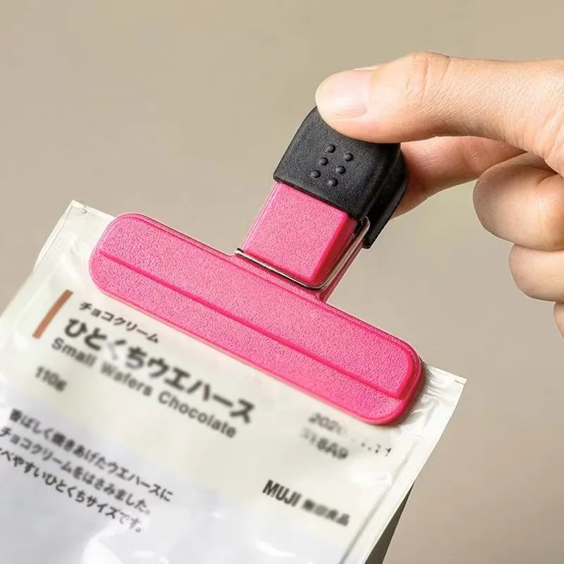 Portable Bag Clips Kitchen Storage Food Snack Seal Sealing Bag Clips Sealer Clamp Plastic Tool Kitchen Organization Accessories thumbnail 4