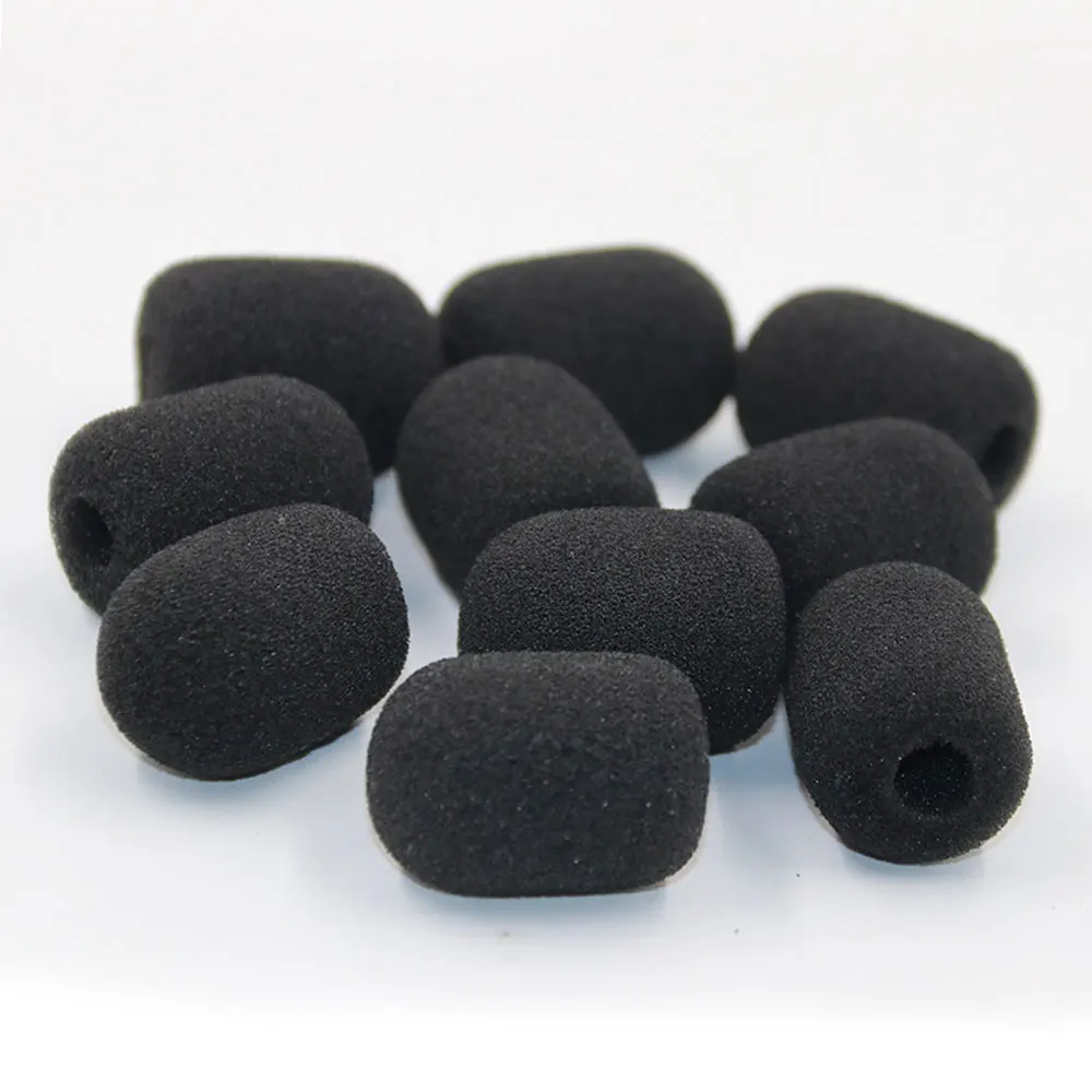 JCD 10pcs Mini Microphone Foam Covers Mic Protector Covers Replacement Headset Windshield Sponge Cover Microphone Cover for Mic thumbnail 6