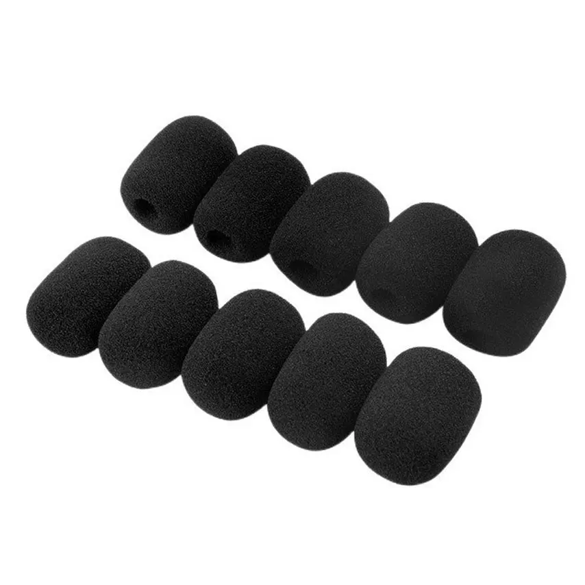 JCD 10pcs Mini Microphone Foam Covers Mic Protector Covers Replacement Headset Windshield Sponge Cover Microphone Cover for Mic thumbnail 4