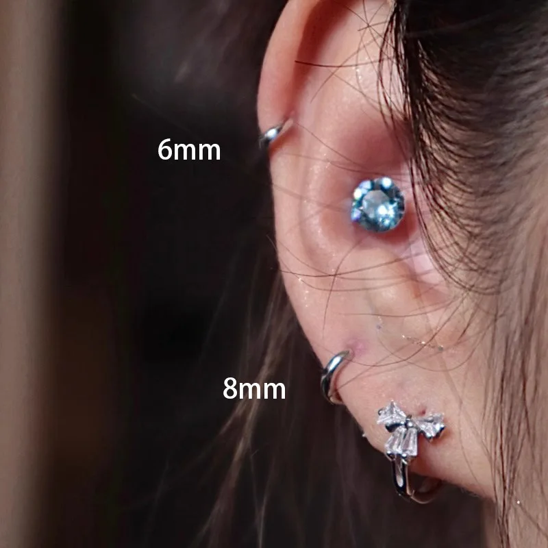 3Pair Stainless Steel Minimalist Huggie Hoop Earrings for Women Gold Color Tiny Round Circle 8/10/12mm Punk Unisex Rock Earring thumbnail 3
