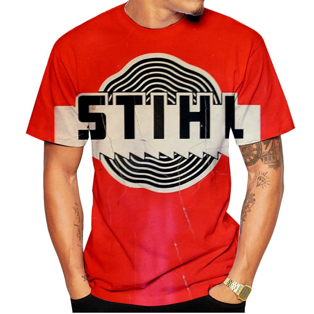Summer fashion trend novel 3D printed printed pattern T-shirt round neck casual comfortable personalized top T-shirt thumbnail 3