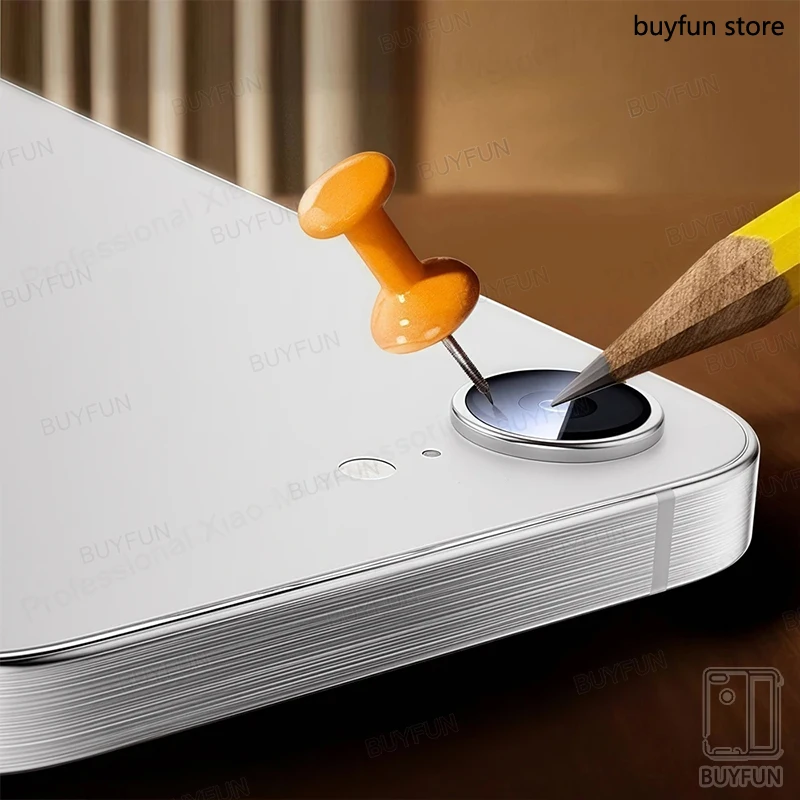 Alloy Ring Camera Protector For iPhone 16e 17e Back Tempered Glass Lens Cover For iPhone16e i Phone iFone iHone 16e 17e 16 e e16 thumbnail 3