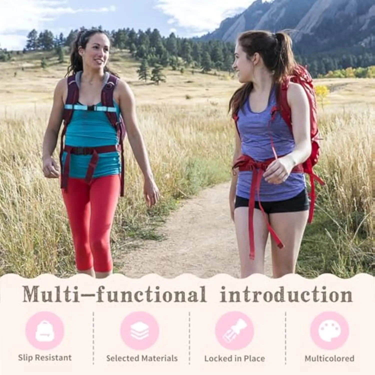 Sternum Straps For Backpacks 1-pack,Adjustable Chest Strap with Emergency Whistle Buckle Suitable for Backpack Straps thumbnail 3