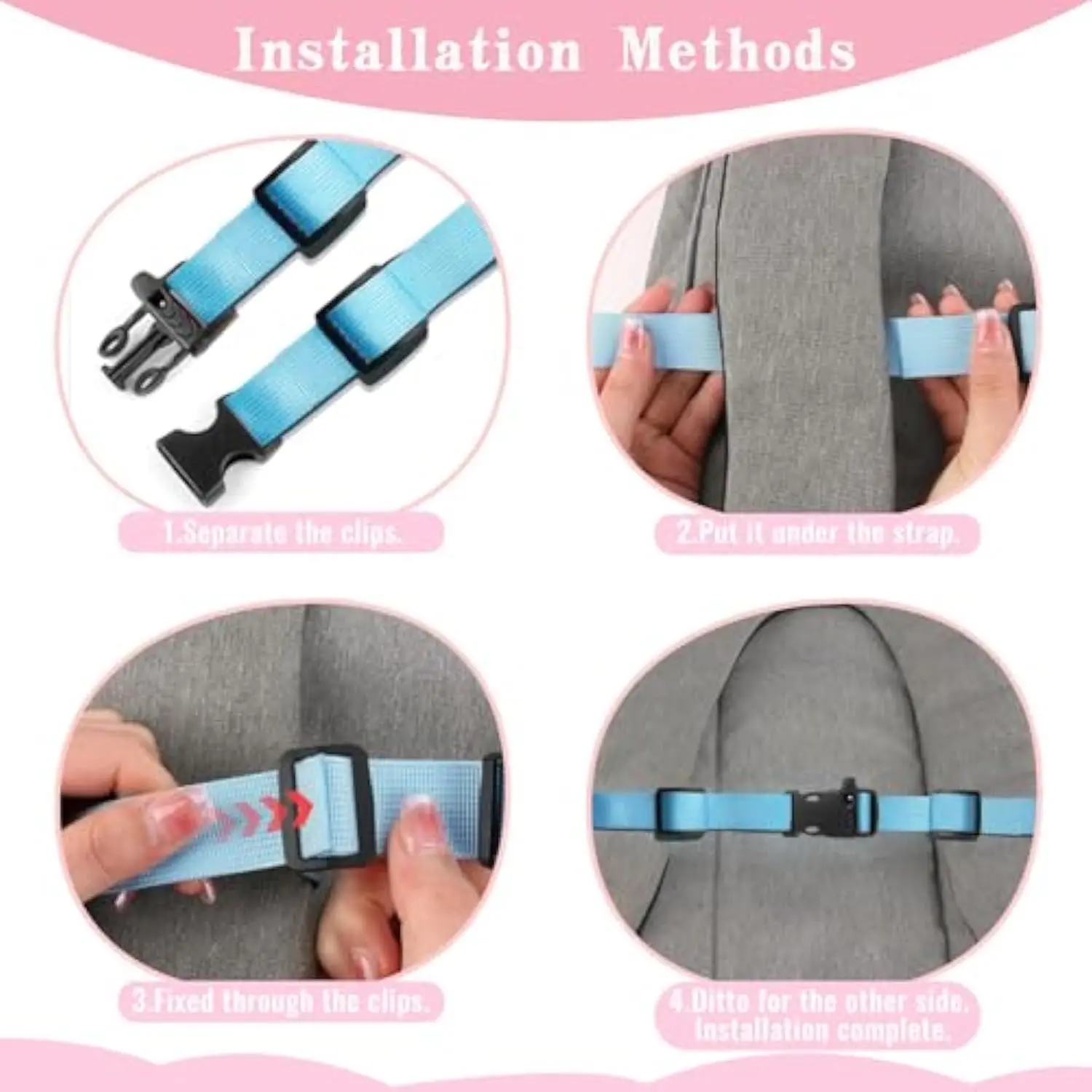 Sternum Straps For Backpacks 1-pack,Adjustable Chest Strap with Emergency Whistle Buckle Suitable for Backpack Straps thumbnail 6