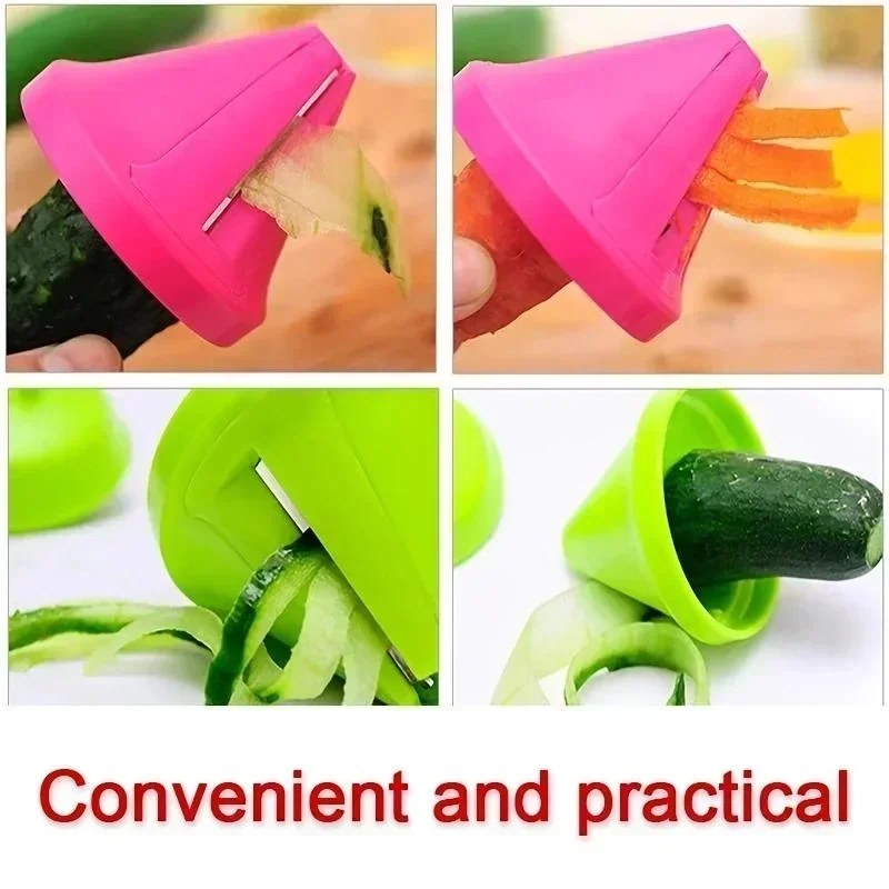 Kitchen Tools Grater Carrot Kitchen Grater Vegetable Multifunction Spiral Shredder Peeler Manual Potato Radish Rotating Grater thumbnail 2