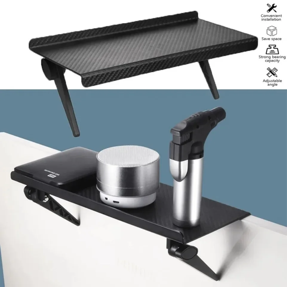 Adjustable TV/Monitor Top Shelf Organizer - Universal Space-Saving Rack for Router, Media Box,Accessories & Cable Management thumbnail 5