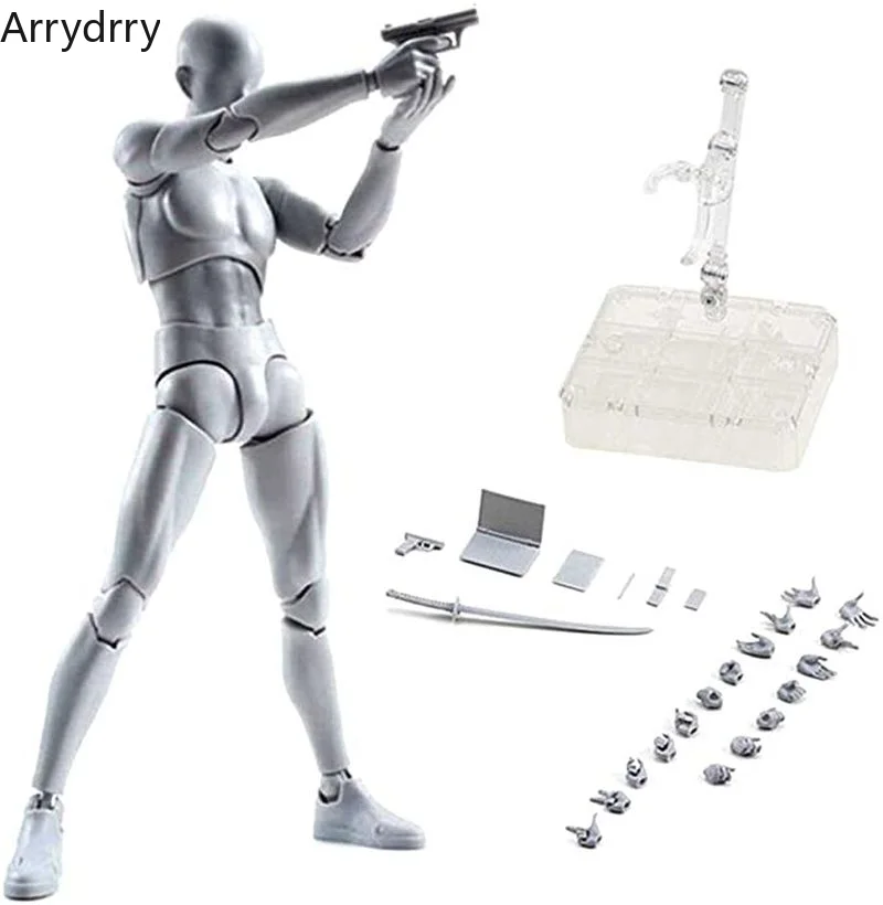 Sketch Draw figurines Male Female Movable Body Kun Body Chan Joint Pain Anime Figure Shf Action Figure Toy Model Draw Mannequin thumbnail 2