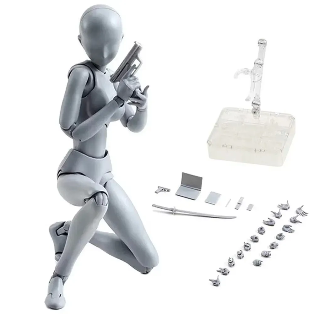 Sketch Draw figurines Male Female Movable Body Kun Body Chan Joint Pain Anime Figure Shf Action Figure Toy Model Draw Mannequin thumbnail 3