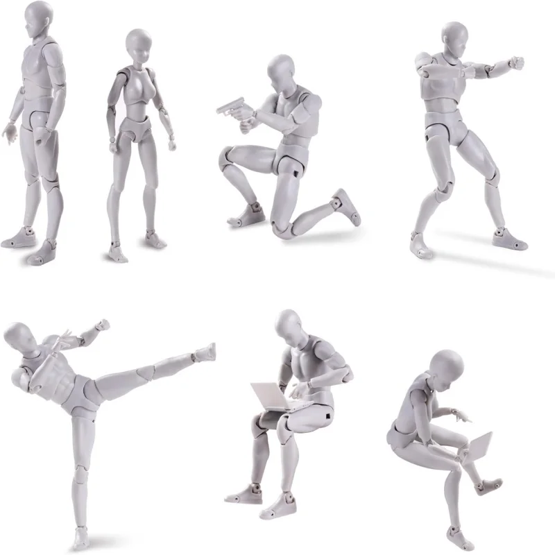 Sketch Draw figurines Male Female Movable Body Kun Body Chan Joint Pain Anime Figure Shf Action Figure Toy Model Draw Mannequin thumbnail 6