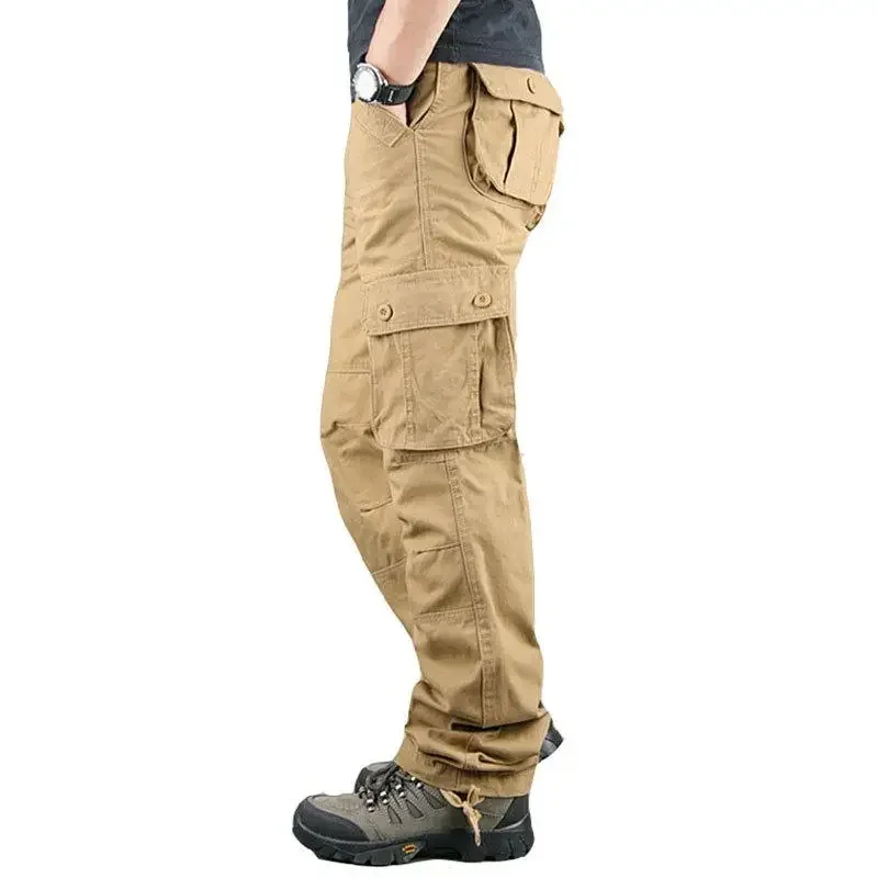 Tactical Cargo Pants Men Cotton Overalls Outdoor Work Trousers Big Size Hombre Clothing Camo Hiking Pants thumbnail 4