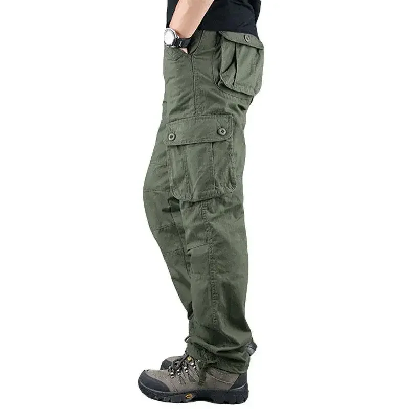 Tactical Cargo Pants Men Cotton Overalls Outdoor Work Trousers Big Size Hombre Clothing Camo Hiking Pants thumbnail 6
