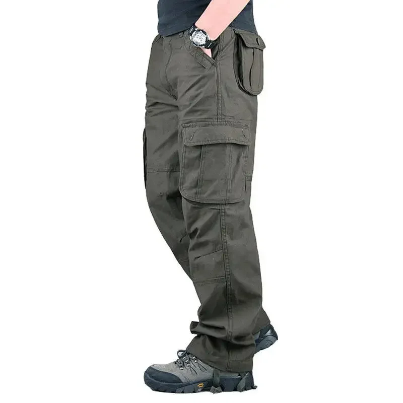 Tactical Cargo Pants Men Cotton Overalls Outdoor Work Trousers Big Size Hombre Clothing Camo Hiking Pants thumbnail 3
