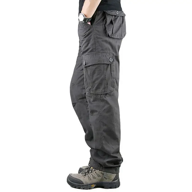Tactical Cargo Pants Men Cotton Overalls Outdoor Work Trousers Big Size Hombre Clothing Camo Hiking Pants thumbnail 5