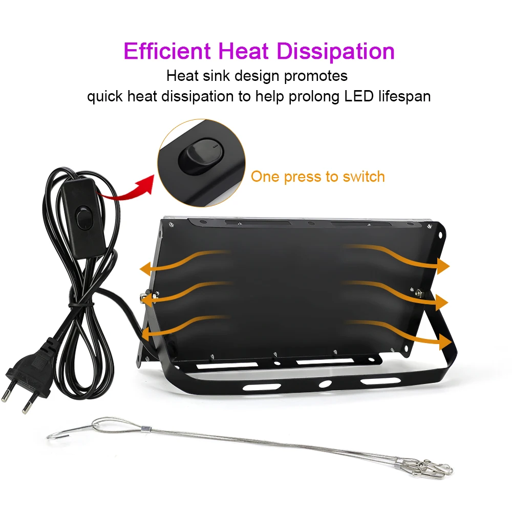 LED Grow Light AC220V 50W 100W 150W Full Spectrum Phyto Lamp For Plant Seeds Hydroponics Greenhouse Home Plants Growth Phytolamp thumbnail 6