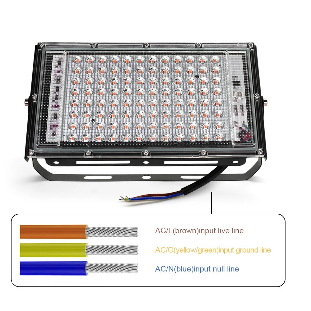 LED Grow Light AC220V 50W 100W 150W Full Spectrum Phyto Lamp For Plant Seeds Hydroponics Greenhouse Home Plants Growth Phytolamp thumbnail 3