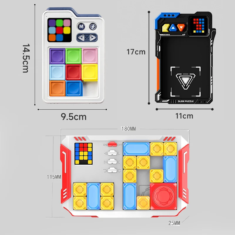 Smart Super Slide Puzzle Games Kid 500+ Challenges Problems intellectual Clearance Toys Logical Thinking Brain Educational Toys thumbnail 6